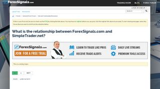
                            8. What is the relationship between ForexSignals.com and SimpleTrader ...