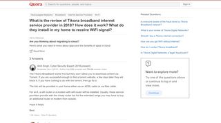 
                            12. What is the review of Tikona broadband internet service provider ...