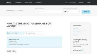 
                            2. What is the root username for MySQL? - Media Temple