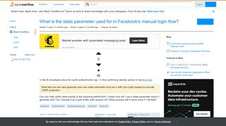 
                            5. What is the state parameter used for in Facebook's manual login ...