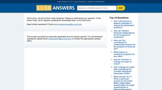 
                            4. What is the status of my application? - UCSB Answers