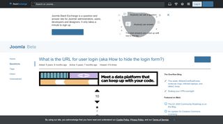 
                            12. What is the URL for user login (aka How to hide the login form ...