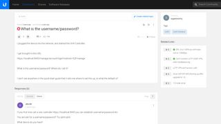 
                            9. What is the username/password? - Ubiquiti Networks Community