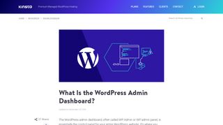 
                            7. What Is the WordPress Admin Dashboard? (Overview and Tips) - Kinsta