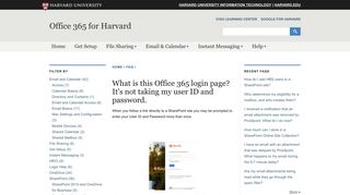 
                            4. What is this Office 365 login page? It's not taking my user ID and ...