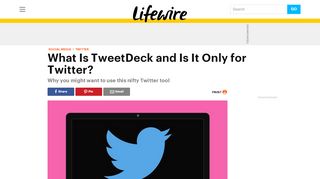 
                            12. What Is TweetDeck, and Is It Only for Twitter? - Lifewire
