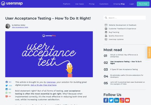 
                            13. What is User Acceptance Testing (UAT Testing)? - Usersnap