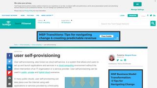 
                            5. What is user self-provisioning ? - Definition from WhatIs.com