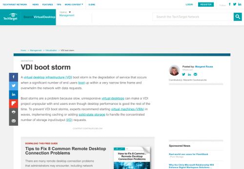 
                            10. What is VDI boot storm? - Definition from WhatIs.com