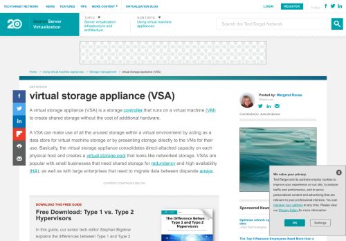 
                            6. What is virtual storage appliance (VSA)? - Definition from WhatIs.com
