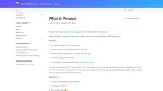 
                            3. What is Voyager