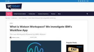 
                            10. What is Watson Workspace? We investigate IBM's Workflow App ...