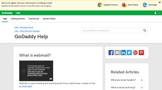
                            1. What is webmail? | GoDaddy Help US