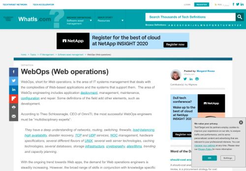
                            7. What is WebOps (Web operations)? - Definition from WhatIs.com