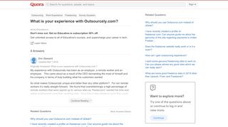 
                            10. What is your experience with Outsourcely.com? - Quora