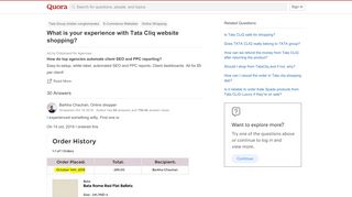 
                            11. What is your experience with Tata Cliq website shopping? - Quora