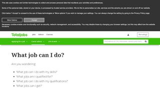 
                            12. What job can I do? - Totaljobs