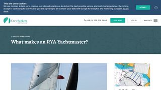 
                            12. What makes an RYA Yachtmaster? - Crewseekers