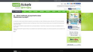 
                            12. What methods of payments does Webtickets accept?