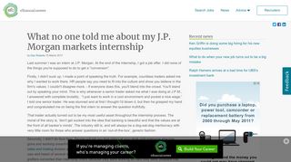 
                            13. What no one told me about my J.P. Morgan markets internship ...