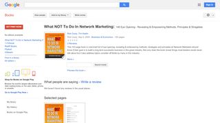 
                            10. What NOT To Do In Network Marketing: 146 Eye Opening - Revealing & ...