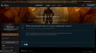 
                            5. What orbs should I buy, if I want a soulstealer vayne ? - EUW boards