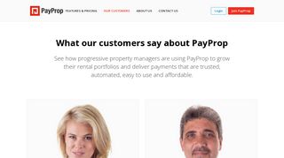 What our customers say about us | PayProp