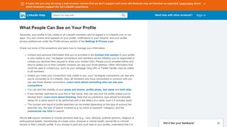 
                            12. What People Can See on Your Profile | LinkedIn Help