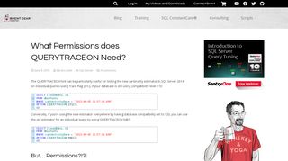 
                            11. What Permissions does QUERYTRACEON Need? - Brent Ozar ...