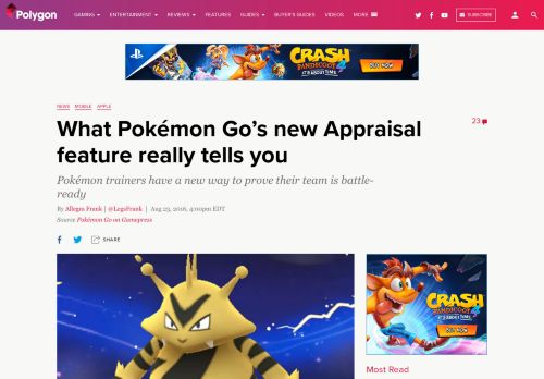 
                            4. What Pokémon Go's new Appraisal feature really tells you - Polygon