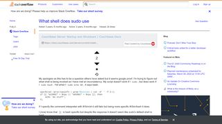 
                            10. What shell does sudo use - Stack Overflow