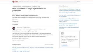 
                            11. What should I do if I forgot my PSN email and password? - Quora