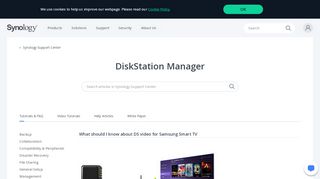 
                            12. What should I know about DS video for Samsung Smart TV - Synology