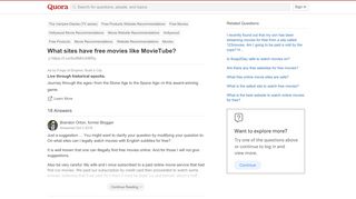 
                            6. What sites have free movies like MovieTube? - Quora