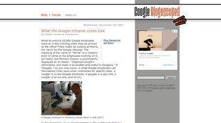 
                            6. What the Google Intranet Looks Like - Google Blogoscoped