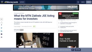 
                            11. What the MTN Zakhele JSE listing means for investors - Moneyweb