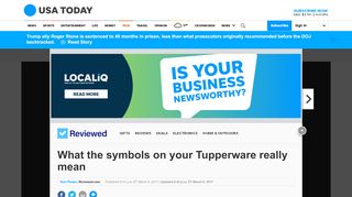 
                            10. What the symbols on your Tupperware really mean - USA Today