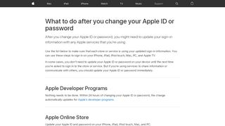 
                            5. What to do after you change your Apple ID or password - Apple Support