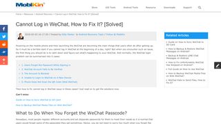 
                            9. What to Do If Cannot Log in WeChat? - MobiKin