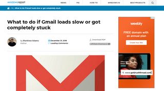 
                            5. What to do if Gmail loads slow or got completely stuck - Windows Report
