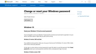 
                            2. What to do if you forget your Windows password - Microsoft ...