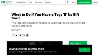 
                            10. What to Do If You Have a Toys 'R' Us Gift Card - Consumer Reports