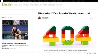 
                            10. What to Do If Your Favorite Website Won't Load - Lifehacker