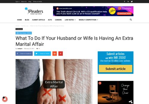 
                            9. What To Do If Your Husband or Wife Is Having An Extra Marital Affair