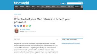 
                            4. What to do if your Mac refuses to accept your password | Macworld