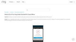 
                            11. What to Do if Your Ring Video Doorbell Pro Goes Offline – Ring Help