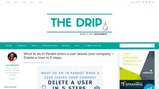 
                            8. What to do in Pardot when a user leaves your company - Delete a ...