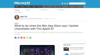 
                            10. What to do when the Mac App Store says 'Update Unavailable with ...