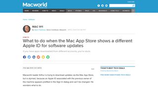 
                            9. What to do when the Mac App Store shows a different Apple ID for ...