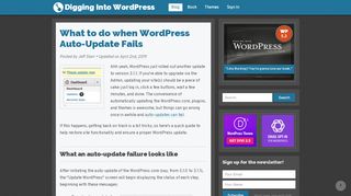 
                            8. What to do when WordPress Auto-Update Fails | Digging Into WordPress
